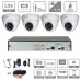 Dahua kit 4 caméras 4K dômes 8 Mpx infrarouge vidéosurveillance